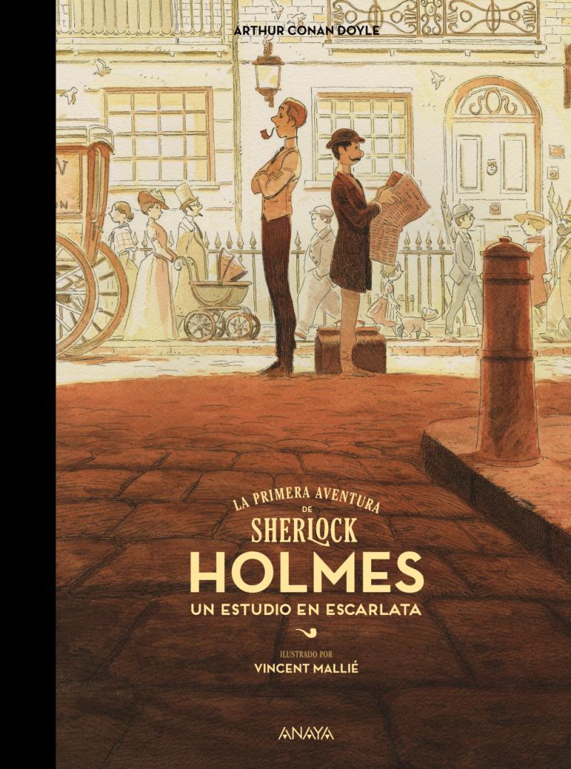 Portada del libro ESTUDIO EN ESCARLATA. LA PRIMERA AVENTURA DE SHERLOCK HOLMES