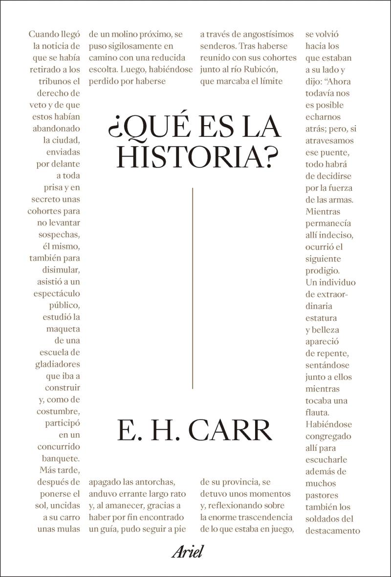 Portada del libro ¿QUÉ ES LA HISTORIA?